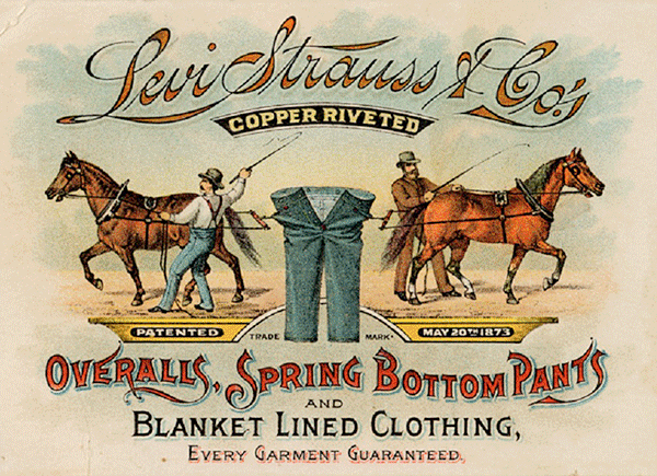 Levi Strauss Print Ads - Late 1800s & early 2000