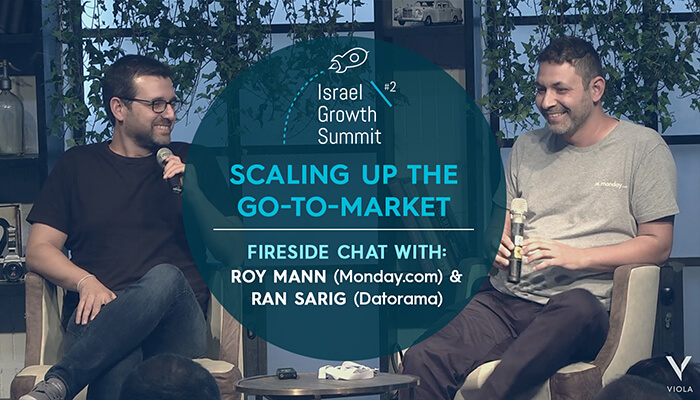 Ran Sarig and Roy Mann at the Israel Growth Summit 2018