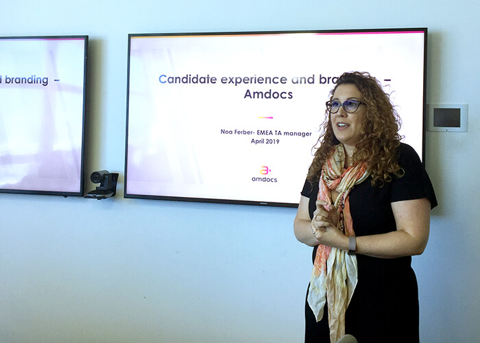 Amdocs's Noa Ferber at Viola meetup on Employer Branding